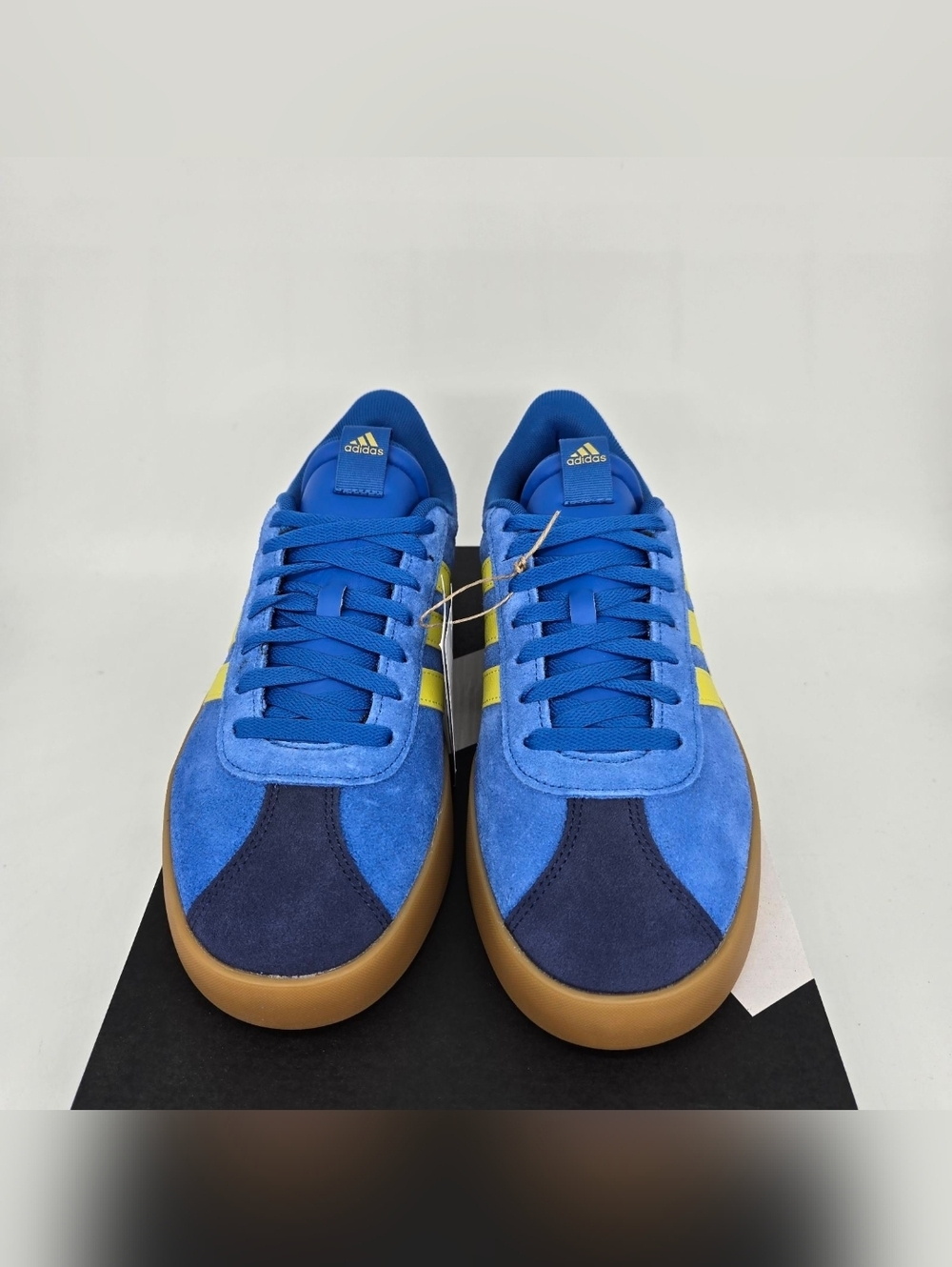 adidas Men's VL Court 3.0 JP5286 Bright Royal Pure Sulfur Shoes Size 10 New - Picture 2 of 8